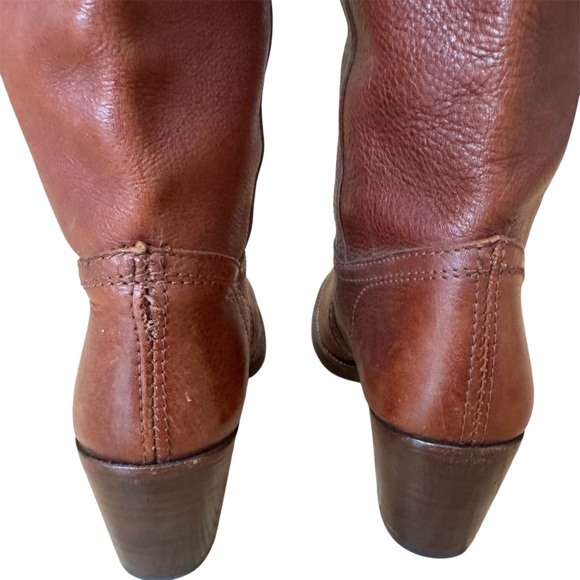 FRYE AND CO. Jane Stiched Tall Brown Boot - Picture 9 of 16